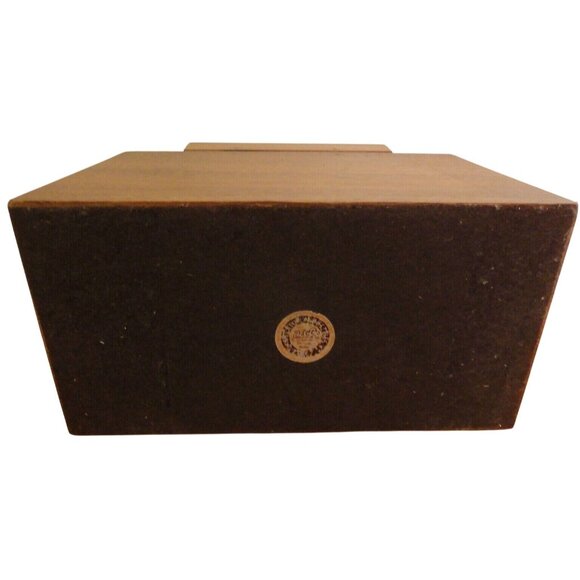 Decatur Mid Century Modern Walnut Wood 6 Pipe Holder Humidor Storage Vintage - Picture 8 of 8